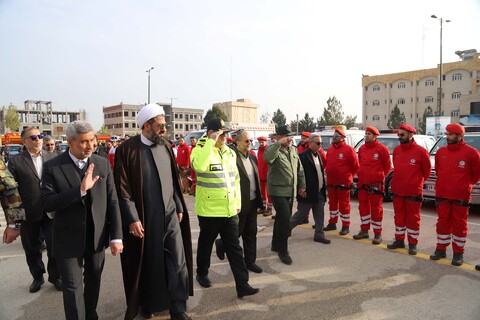 تصاویر /  مراسم آغاز طرح زمستانی پلیس راه در ستاد فراجا استان همدان