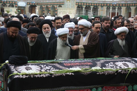 تصاویر/ مراسم تشییع مرحوم آیت الله حاج سیدعلی موحد ابطحی