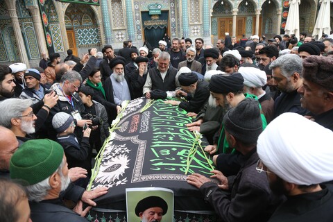 تصاویر/ مراسم تشییع مرحوم آیت الله حاج سیدعلی موحد ابطحی