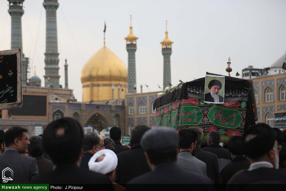 تصاویر/ مراسم تشییع پیکر مرحوم آیت‌الله سید علی موحد ابطحی در قم