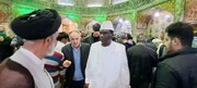 Visite du conseiller spécial du président du Sénégal au sanctuaire de Hazrat Masoumeh (PSL)