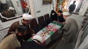 تصویر/ مراسم وداع با پیکر مطهر شهید گمنام در  ستاد امر به معروف استان قم