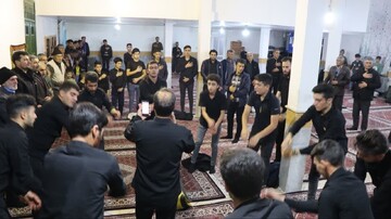 تصاویر/ مراسم عزاداری ایام فاطمیه در روستای قینرجه شهرستان تکاب