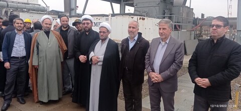 تصاویر/ بازدید مسئول سازمان بسیج اساتید، طلاب و روحانیون سپاه عاشورا از منطقه ۸ انتقال گاز تبریز