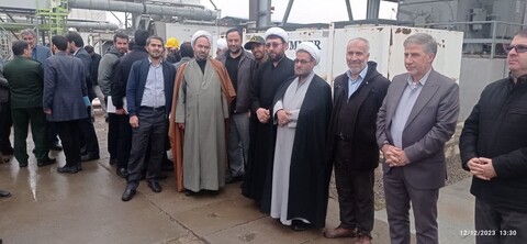 تصاویر/ بازدید مسئول سازمان بسیج اساتید، طلاب و روحانیون سپاه عاشورا از منطقه ۸ انتقال گاز تبریز