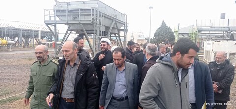 تصاویر/ بازدید مسئول سازمان بسیج اساتید، طلاب و روحانیون سپاه عاشورا از منطقه ۸ انتقال گاز تبریز