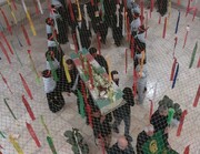 فیلم | استقبال از پیکر شهدای گمنام در حوزه علمیه خواهران استان قزوین