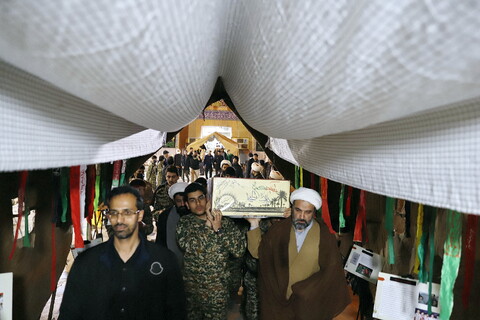تصاویر/ مراسم بزرگداشت طلبه شهید حسن مختارزاده در مدرسه علمیه عترت