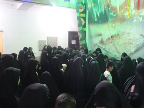 تصاویر/ مراسم استقبال از شهید گمنام در مدرسه علمیه خواهران برازجان