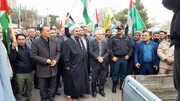 تصاویر/ راهپیمایی نمازگزاران جمعه پارس آباد در حمایت از مردم فلسطین