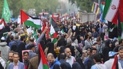 پورے ایران میں فلسطینیوں کی حمایت میں مظاہرے