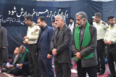 مراسم دعای ندبه در شهر دیلم با حضور آیت الله حسینی بوشهری