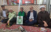 دیدار جمعی از مسئولان با خانواده شهید بوشهری حادثه راسک