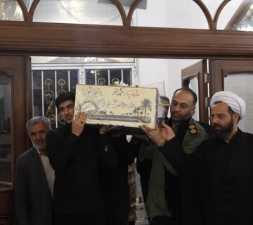 تصاویر/ مراسم عزاداری ایام فاطمیه دوم و وداع با پیکر شهید گمنام در خوی