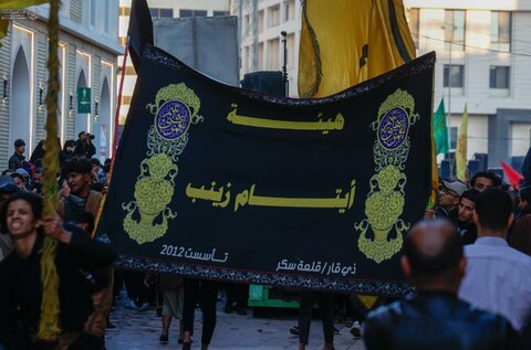 بالصور/ العتبة العلوية المقدسة تستقبل مواكب المُعزِّين في ذكرى شهادة فاطمة الزهراء (ع)