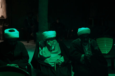بازدید آیت الله کریمی جهرمی از سوگواره نمایشی کوچه بنی هاشم