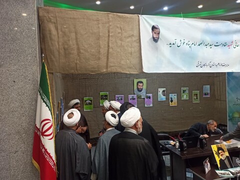 تصاویر/ غرفه شهید مقاومت(سیدعبدالصمد امام پناه) در تبریز