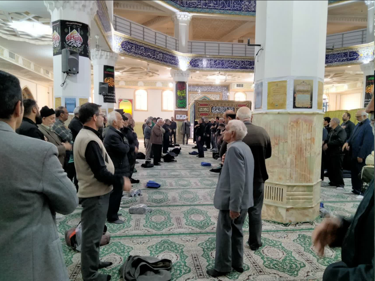 شهرستان پیشوا یکپارچه سیاه پوش عزای فاطمی شد