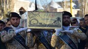 تشییع ۹ شهید گمنام دفاع مقدس در استان اردبیل