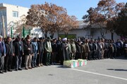 تصاویر/تدفین پیکر مطهر شهید گمنام ‌در سپاه بیت‌المقدس کردستان