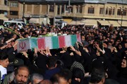 پیکر مطهر ۵ شهید خوشنام در بوشهر تشییع شد