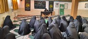 مراسم عزاداری شهادت حضرت زهرا (س) در مدرسه علمیه فاطمه الزهرا ساوه