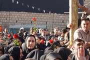 تصاویر/ تشییع و خاکسپاری شهید گمنام در سپیددشت