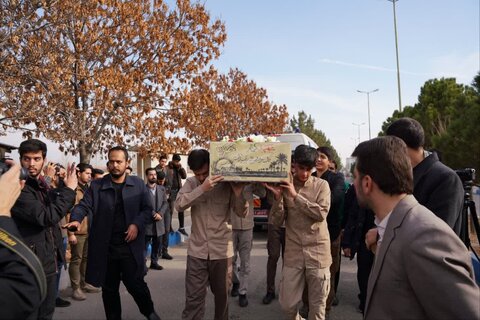 تصاویر/ وداع با پیکر مطهر شهید گمنام  در دانشگاه آزاد اسلامی ارومیه