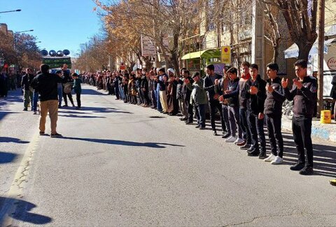 تصاویر/ تجمع عظیم فاطمیون در شهرستان بیجار
