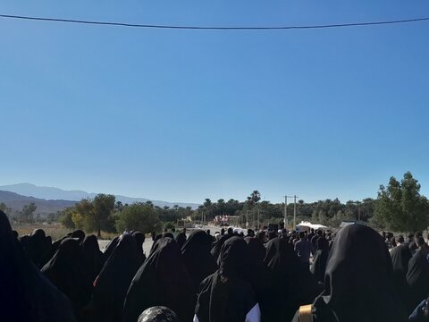 تصاویر/ دسته روی عزاداری شهادت حضرت زهرا (س) مدرسه علمیه حاجی آباد