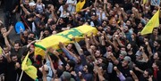 لبنان میں حزب اللہ کے شہید کی تشییع جنازہ پر اسرائیلی حملہ