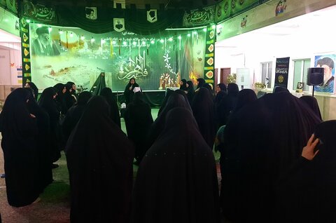 مراسم سوگواری حضرت فاطمه زهرا(س) در مدرسه علمیه خواهران برازجان