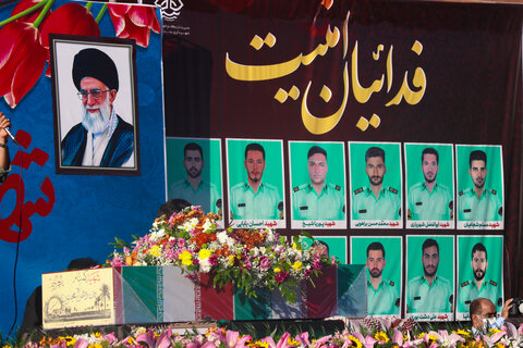 تصاویر/تشییع و تدفین پیکر شهید گمنام در شهرداری بندرعباس
