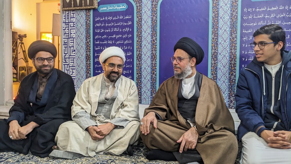 علامہ عقیل الغروی کا قم میں مدرسہ الولایہ کا تفصیلی دورہ؛ طلاب کی ذمہ داری الٰہی امر کا احیاء ہے