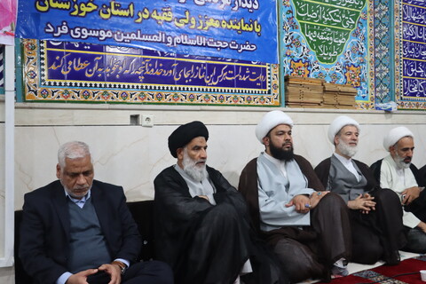 دیدار مردم بخش شعیبیه شوشتر با نماینده ولی فقیه در خوزستان