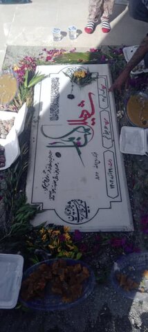 تصاویر/ مراسم تشییع و خاکسپاری پیکر شهید گمنام در شهرک شهید سلیمانی زاچ داربست از توابع شهرستان سیریک