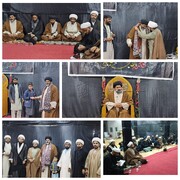 علامہ سید شفقت شیرازی کی وفد کے ہمراہ حسینیہ طلاب ہیئتِ سندھ نجف اشرف میں منعقدہ تقریب تقسیمِ انعامات میں شرکت