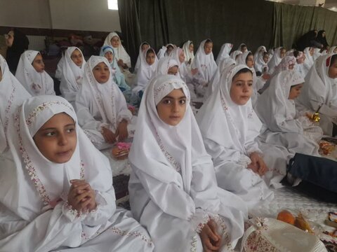 تصاویر/ جشن تکلیف جشن عبادت و بندگی دانش آموزان بیجاری