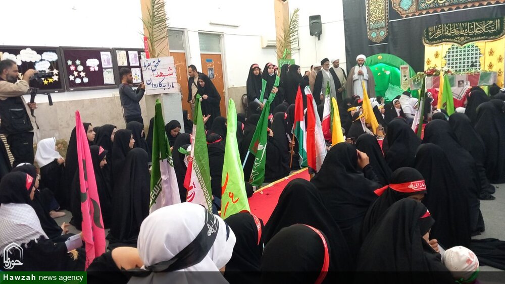 تشییع شهید گمنام در موسسه آموزش عالی امام خمینی(ره) خواهران بندر امام خمینی(ره)