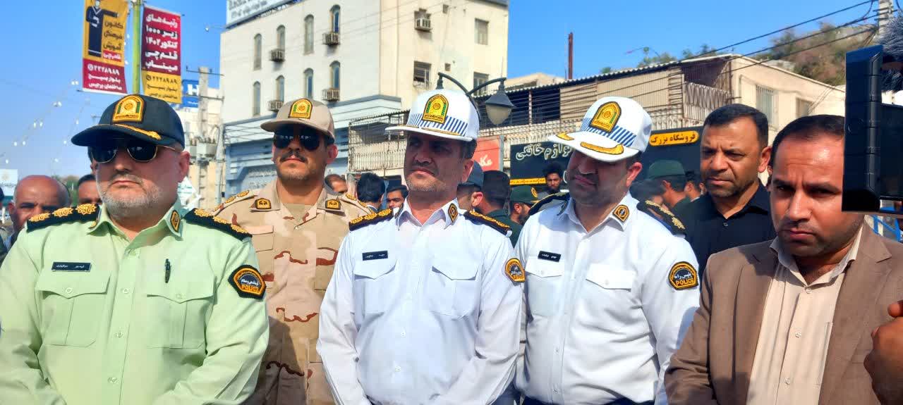 تشییع پیکر شهید پلیس راه در میناب