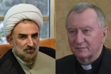 دیدار سفیر جمهوری اسلامی ایران در واتیکان با کاردینال پیترو پارولین نخست وزیر واتیکان