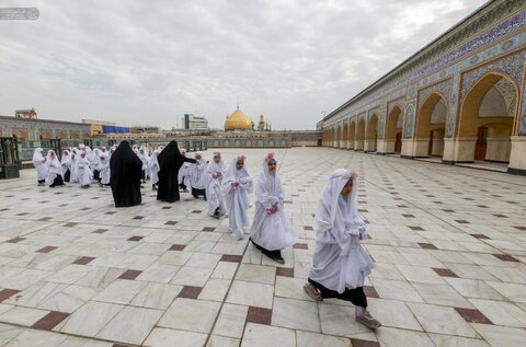 بالصور/  الاحتفال بالتكليف الشرعي لطالبات دار الزهراء (عليها السلام)  في العتبة العلوية المقدسة