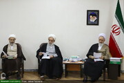 بالصور/ أعضاء مجلس خطة الهجرة يلتقون بآية الله الأعرافي بمدينة قم المقدسة