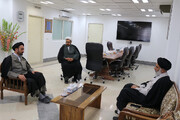 دیدار نماینده ولی فقیه در خوزستان با رئیس مرکز خدمات حوزه‌های علمیه+ عکس