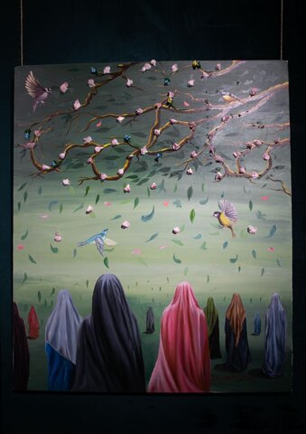نمایشگاه هنر سومین همایش فرهنگی کوثر عصمت در حرم امام حسین (ع)