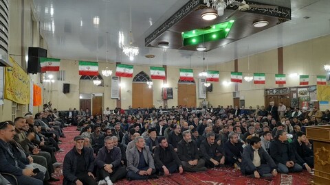 تصاویر/ مراسم گرامیداشت شهدای حادثه تروریستی کرمان در شهرستان اسکو