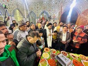 रौज़ा ए फातमैन लखनऊ में महफिल और इमाम हसन अ०स० का दस्तरखान मुनअकिद हुआ/फोटों