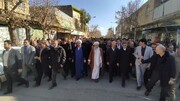 تصاویر/ راهپیمایی مردم کوهدشت در محکومیت حمله تروریستی کرمان