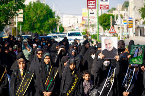 تصاویر/راهپیمایی مردم میناب ‌در محکومیت جنایات تروریستی کرمان