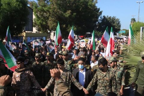 راهپیمایی بوشهری ‌ها در محکومیت اقدام تروریستی کرمان